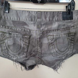 True Religion Camoflauge shorts